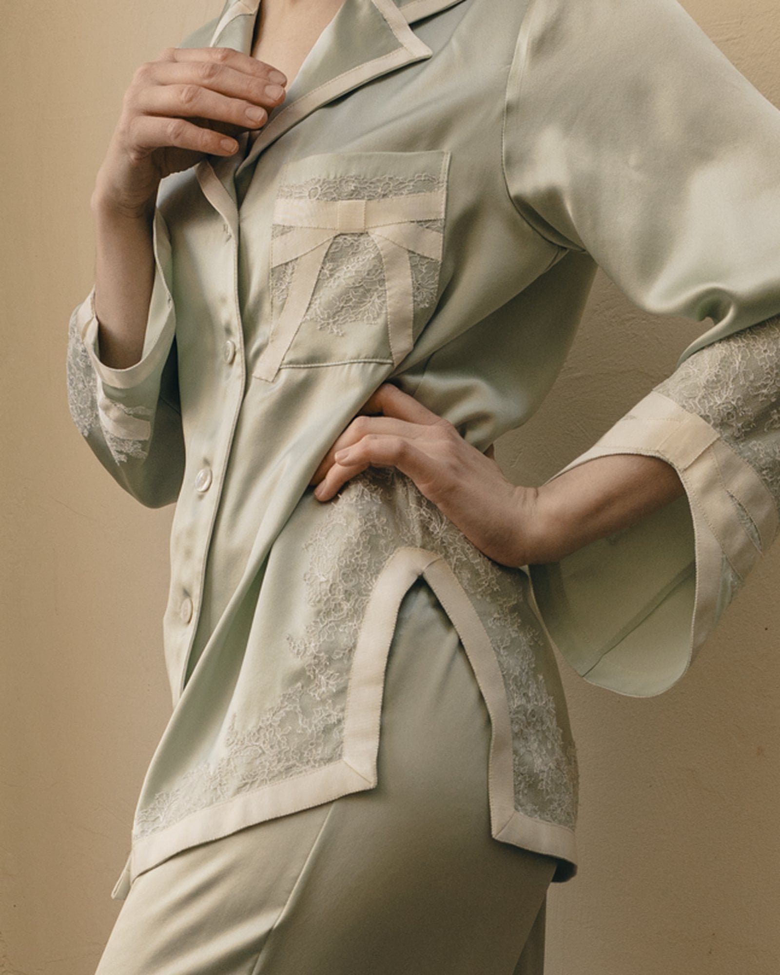 FERN couture silk pyjamas