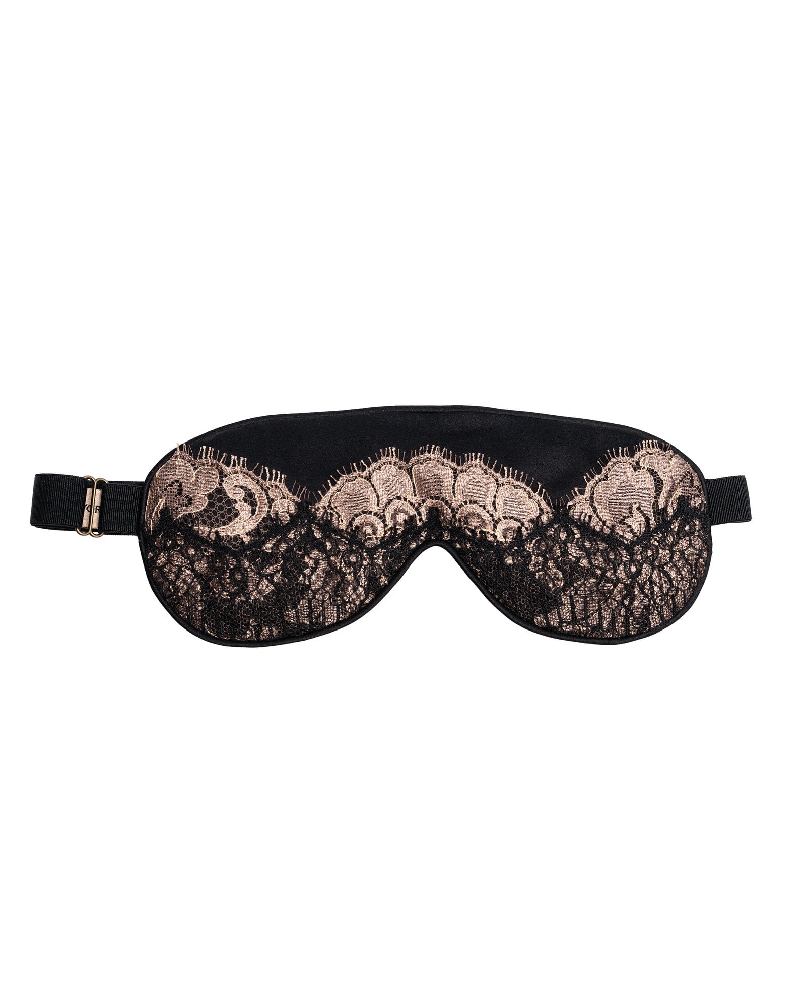 Black & Nude Lace Eye Mask view 1