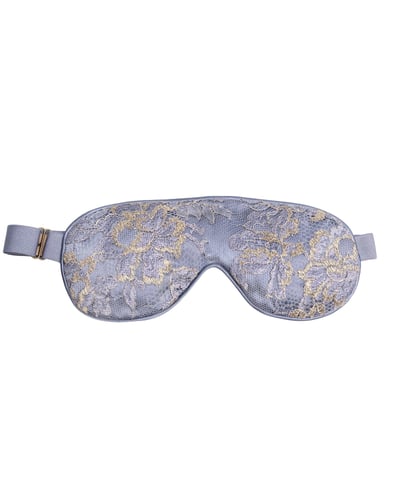 Photo of Sleepy Periwinkle Lace & Silk Eye Mask